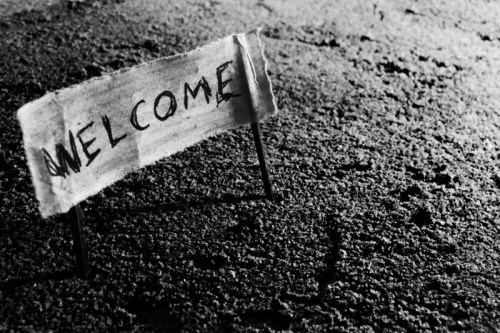 welcome-plank-old-sign-mystery-mysterious-black